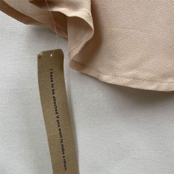 Reformation Dress Womens 12 Blush Champagne‎ Maxi Gown Romantic Bridesmaid NWT - Picture 14 of 16